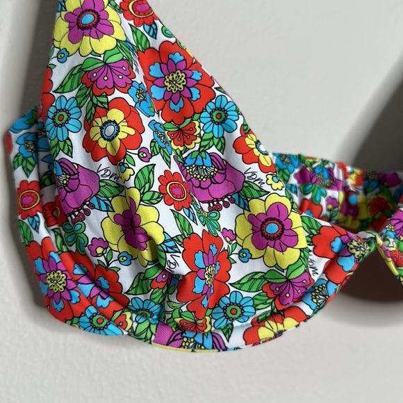 VDM The Label retro floral underwire bikini top NWT - Picture 5 of 6